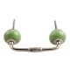 Pea Green Crackle Ceramic Bridge Handle